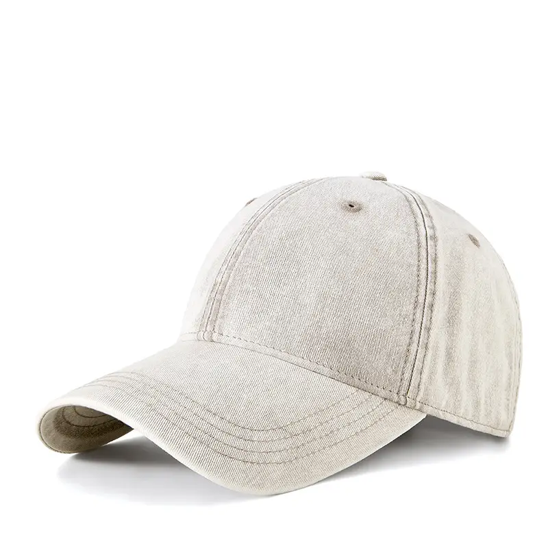 Men Vintage Washed Baseball Cap Grey Winter Warm Mountaineering - Image 5