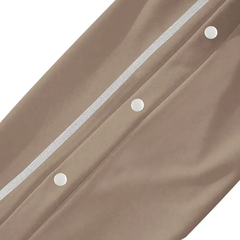 White Casual Pants with Black Stripe Drawstring Plus Size — feature 38