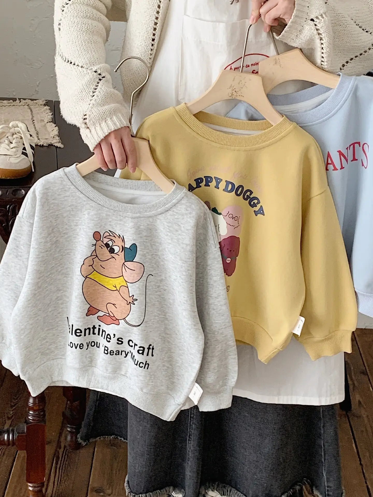 Children's Cartoon Printed Crewneck Sweater 2024 Spring Autumn - Image 5