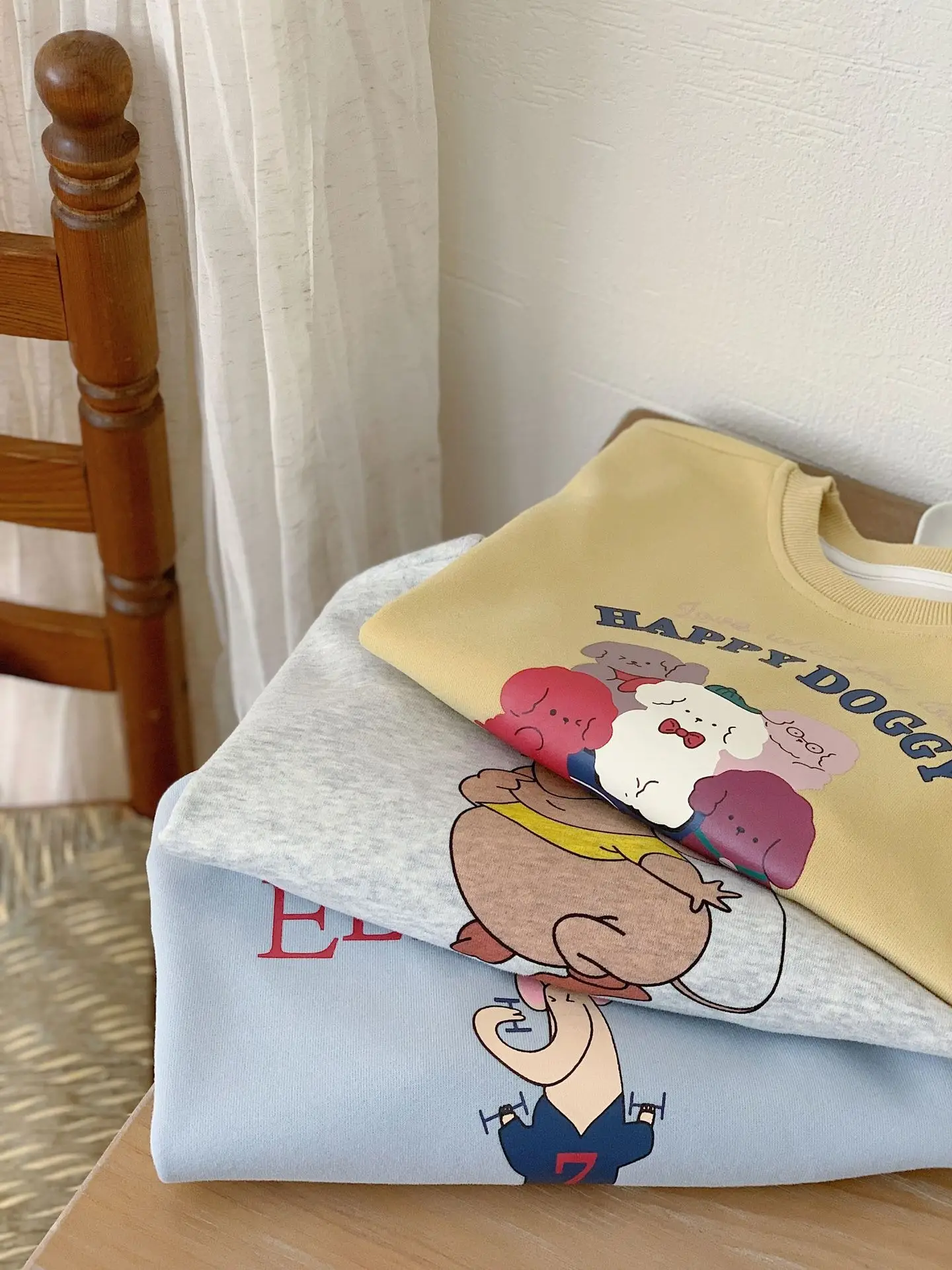 Children's Cartoon Printed Crewneck Sweater 2024 Spring Autumn - Image 7