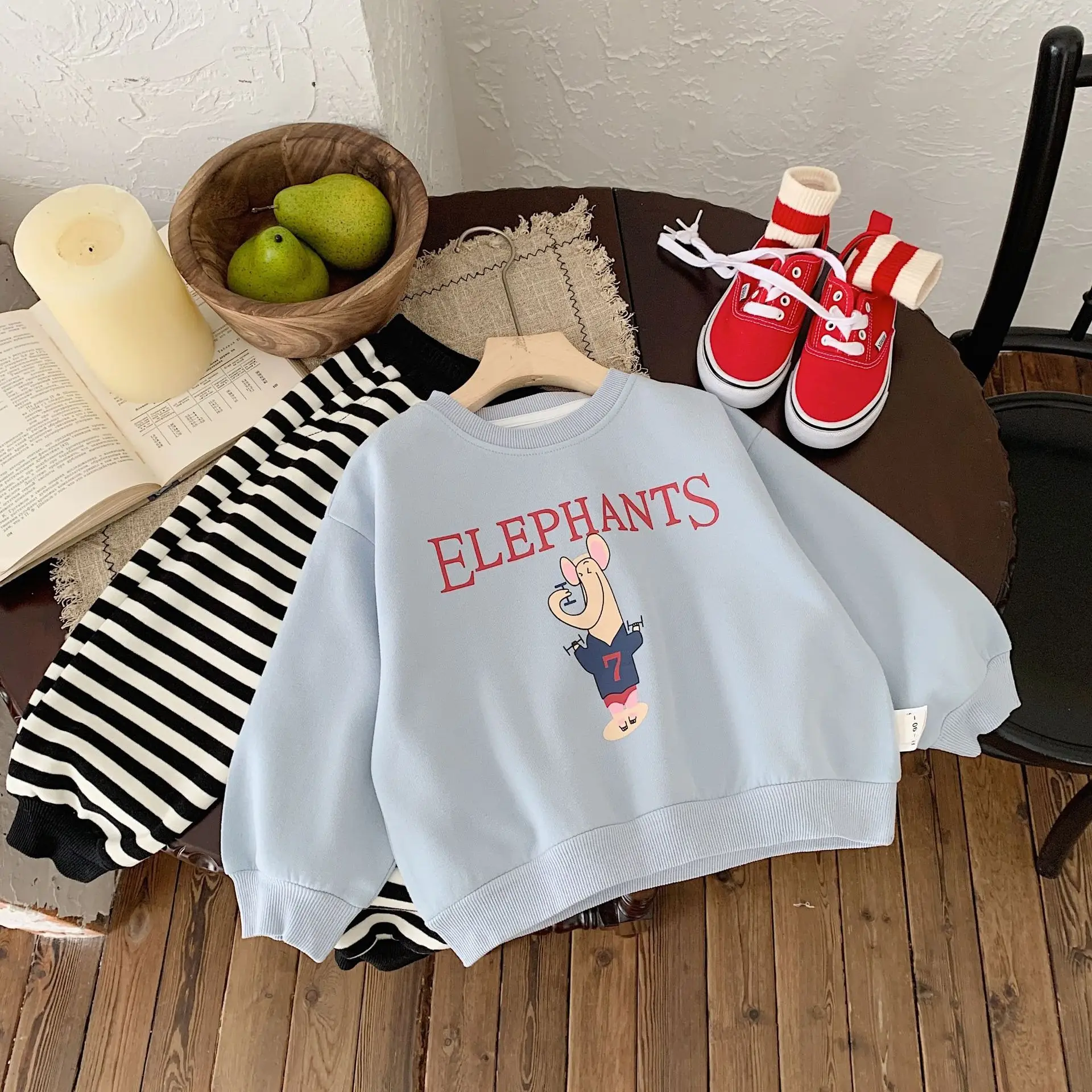 Children's Cartoon Printed Crewneck Sweater 2024 Spring Autumn — feature 10