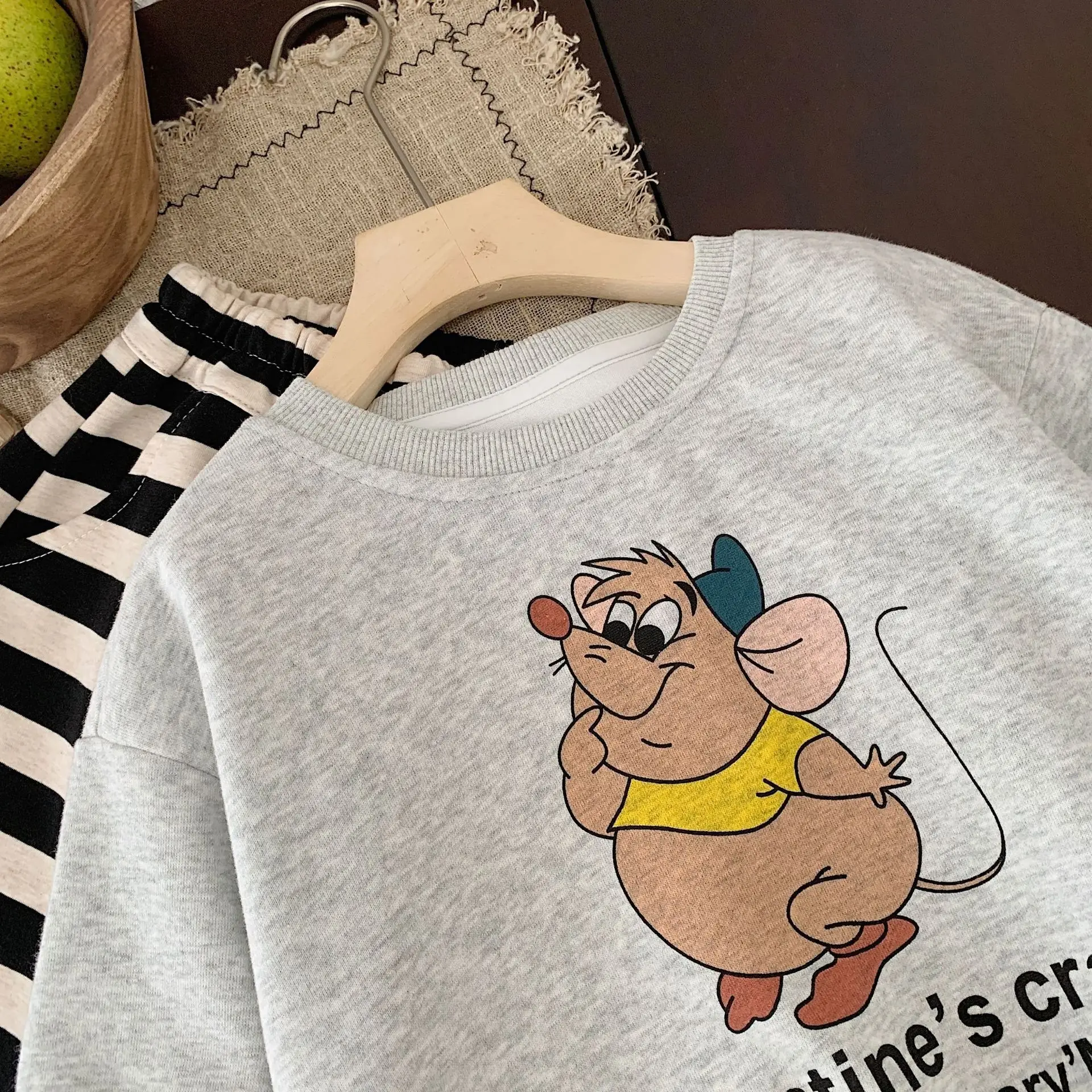 Children's Cartoon Printed Crewneck Sweater 2024 Spring Autumn — feature 13