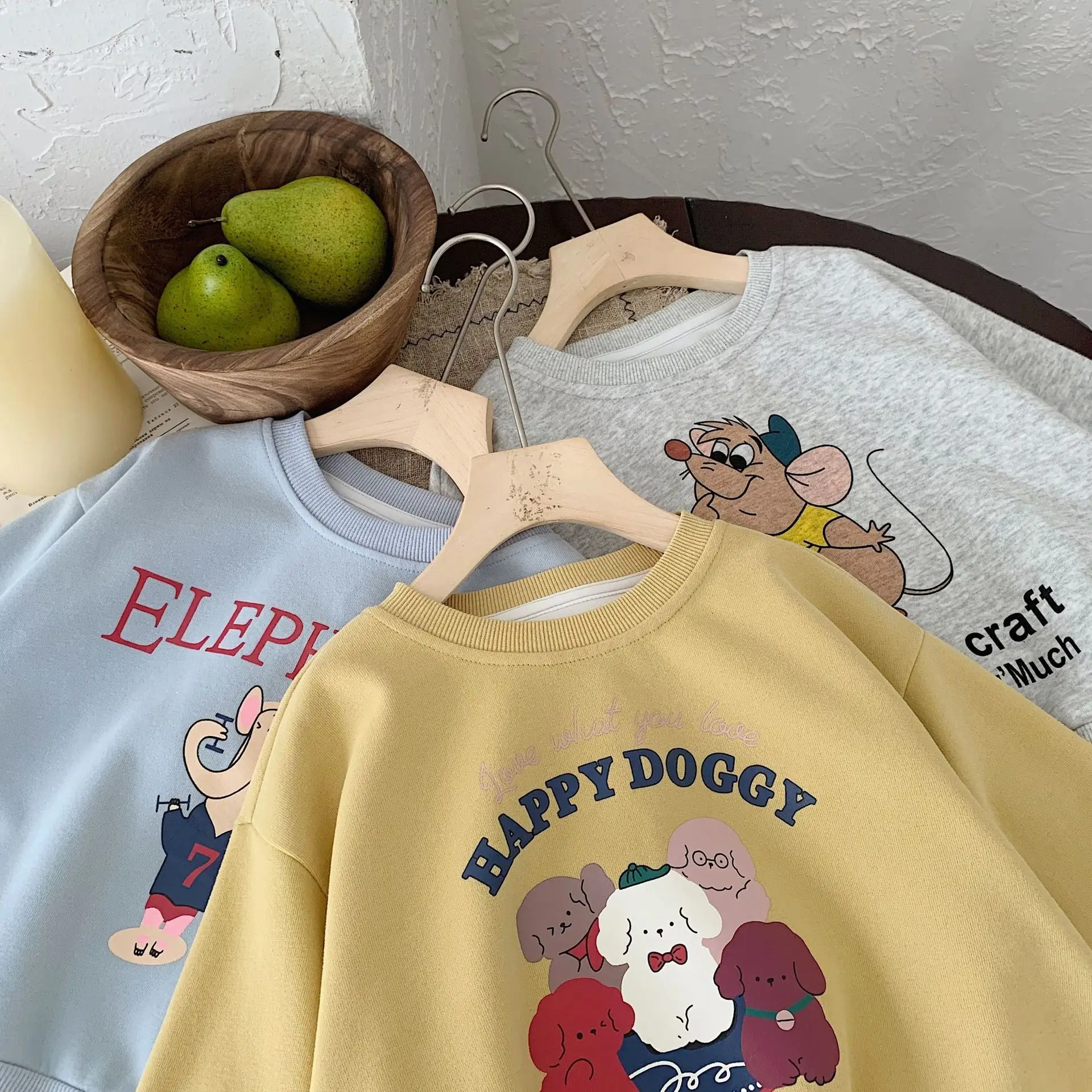 Children's Cartoon Printed Crewneck Sweater 2024 Spring Autumn — feature 8