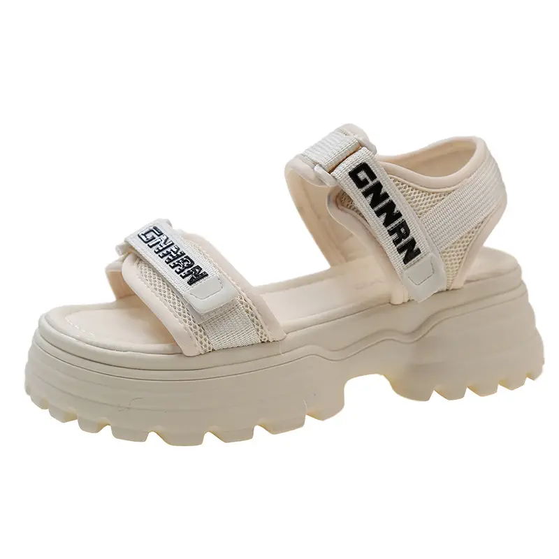 White Green Man Sandals for Women Lightweight Casual Beach Wear - Image 8