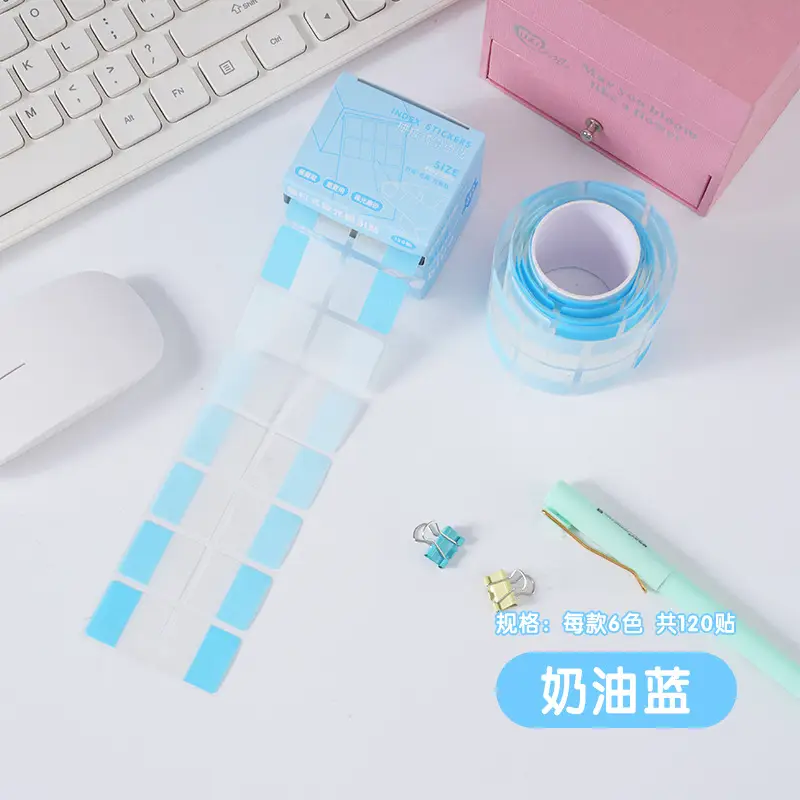 Morandi Color Index Paste Can be Written by Students with Notes Internet Red Post-it Paste Small Sticks Transparent Guide Paste