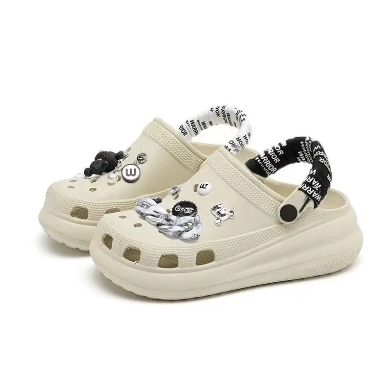 Cross Cave Shoes Puff Thick-soled Cave Shoes Women's Outwear Smelly Foot-free Cave Shoes eva Anti-odor Women's High-height Shoes — feature 13
