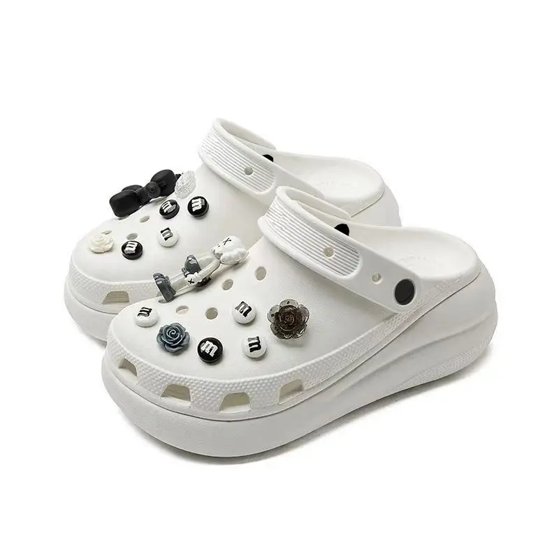 Cross Cave Shoes Puff Thick-soled Cave Shoes Women's Outwear Smelly Foot-free Cave Shoes eva Anti-odor Women's High-height Shoes — feature 9