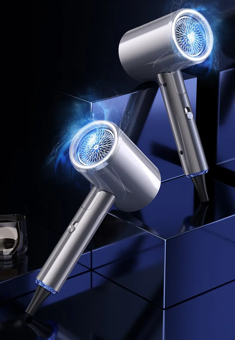 High Power Hair Dryer with Hot & Cold Air, Silver, 10W — feature 4
