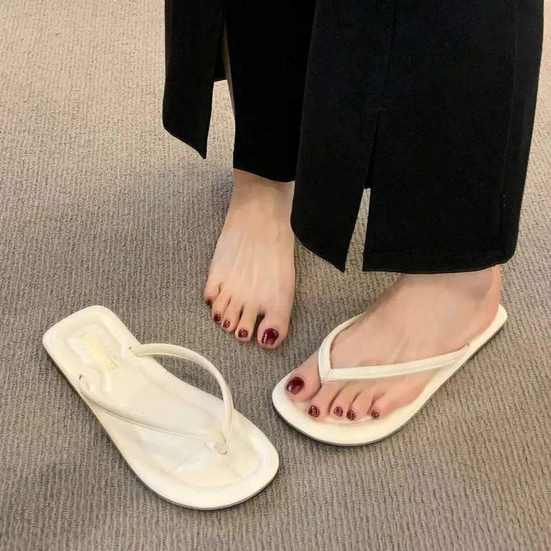 2024 Women's Flip-Flops for Summer, Durable Outdoor Sandals, Flat Toe-Post Beach Shoes, Non-Slip, Comfortable Flat Sole - Image 8