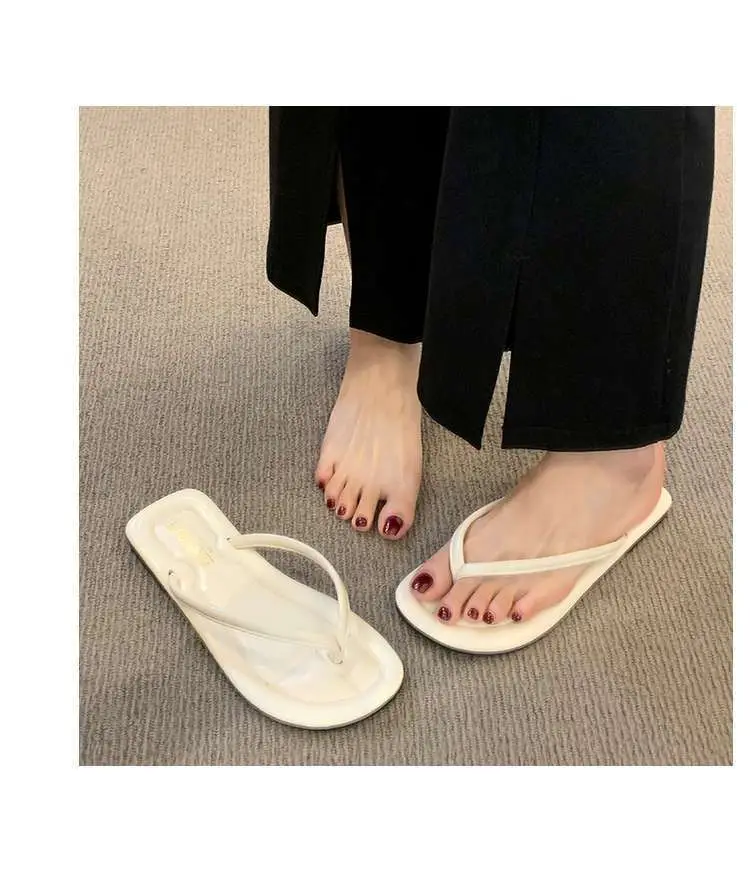 2024 Women's Flip-Flops for Summer, Durable Outdoor Sandals, Flat Toe-Post Beach Shoes, Non-Slip, Comfortable Flat Sole — feature 13