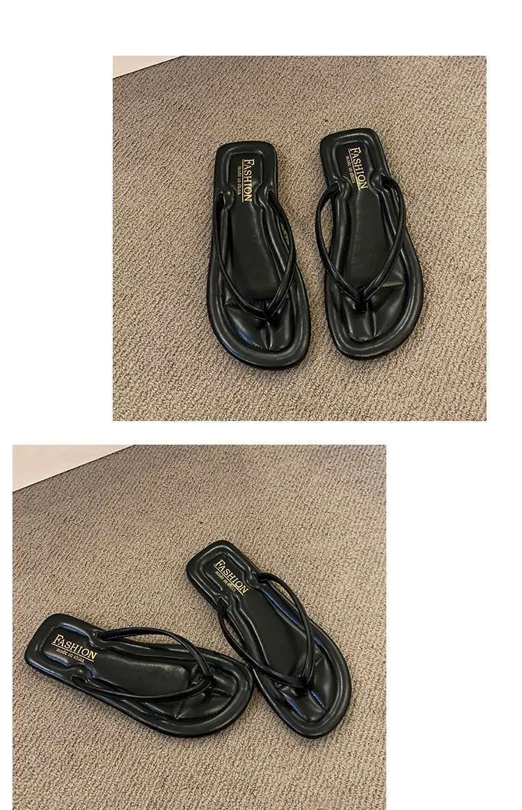 2024 Women's Flip-Flops for Summer, Durable Outdoor Sandals, Flat Toe-Post Beach Shoes, Non-Slip, Comfortable Flat Sole — feature 20