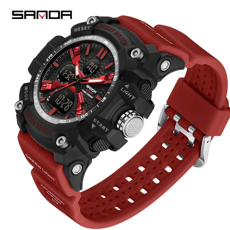 Men Sportwatch Waterproof Dual Display Chronograph - Image 38
