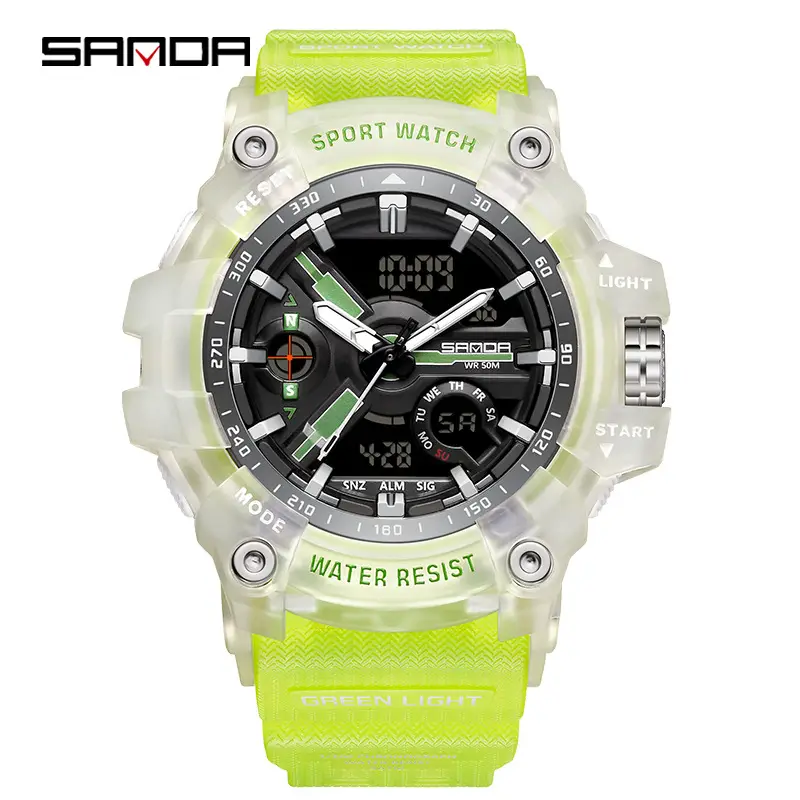 Men Sportwatch Waterproof Dual Display Chronograph - Image 27