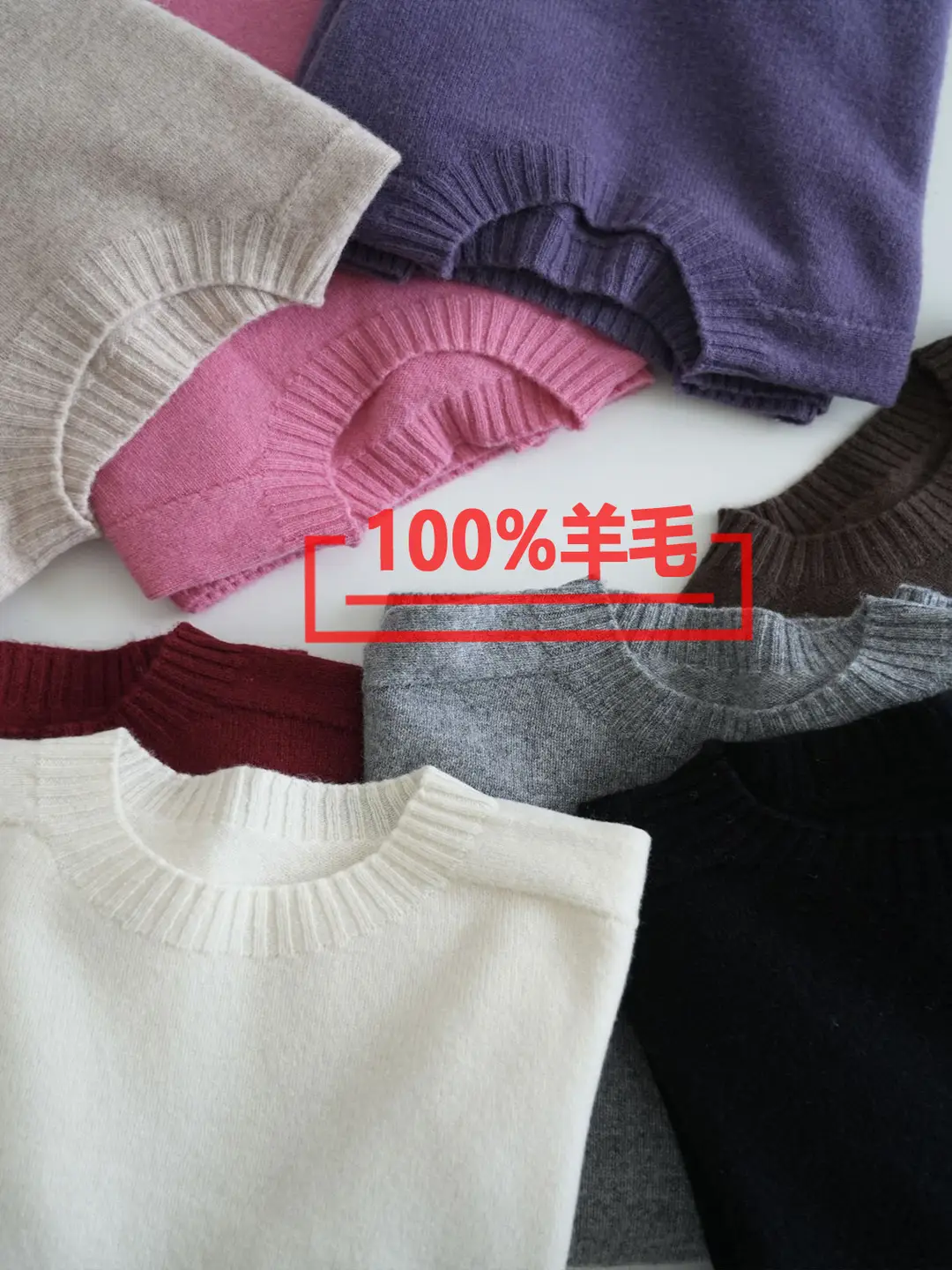 100% Pure Wool Soft Sweater for Women, Autumn and Winter Thick Loose Pullover, Lazy Style Base Knit Top, Export