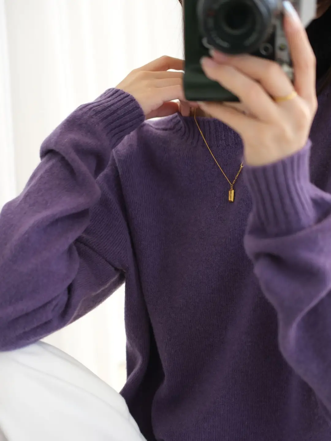 100% Pure Wool Soft Sweater for Women, Autumn and Winter Thick Loose Pullover, Lazy Style Base Knit Top, Export — feature 38