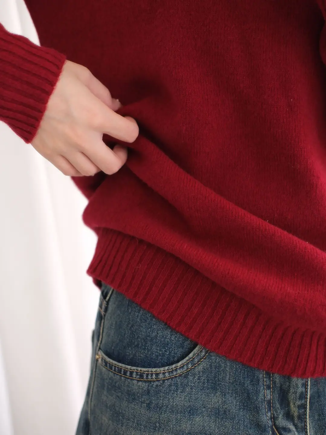 100% Pure Wool Soft Sweater for Women, Autumn and Winter Thick Loose Pullover, Lazy Style Base Knit Top, Export — feature 45