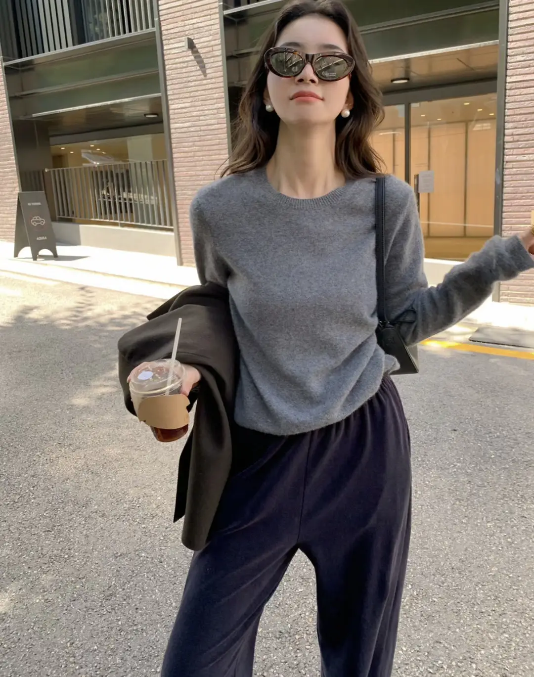 100% Pure Wool Soft Sweater for Women, Autumn and Winter Thick Loose Pullover, Lazy Style Base Knit Top, Export — feature 5