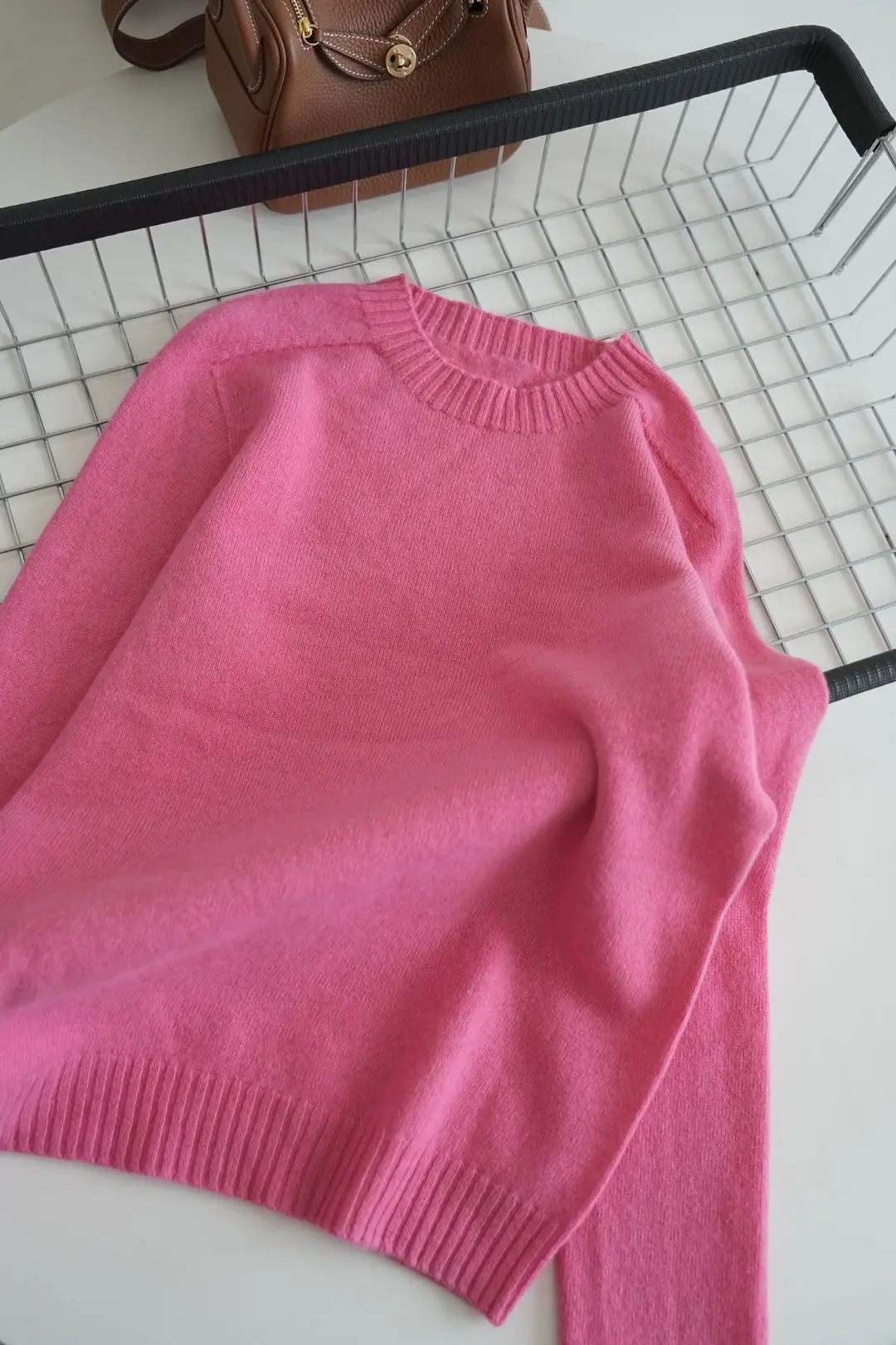 100% Pure Wool Soft Sweater for Women, Autumn and Winter Thick Loose Pullover, Lazy Style Base Knit Top, Export