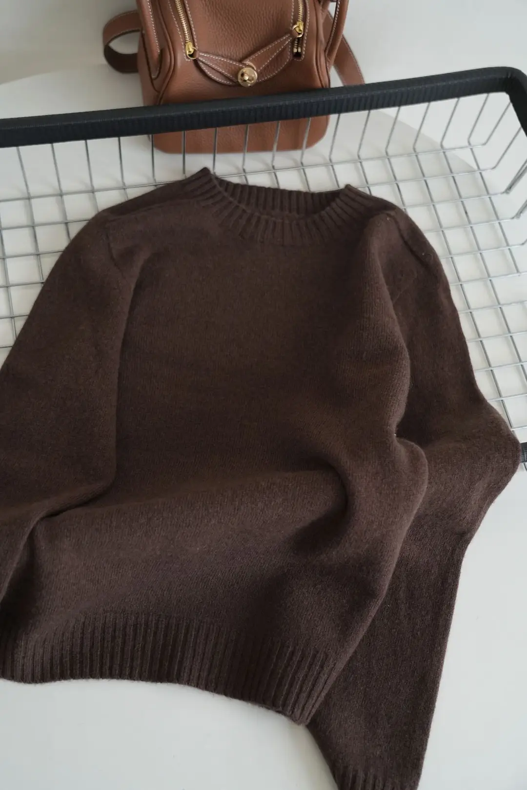 100% Pure Wool Soft Sweater for Women, Autumn and Winter Thick Loose Pullover, Lazy Style Base Knit Top, Export