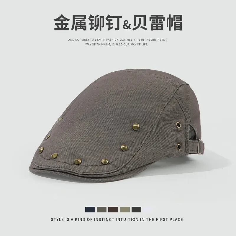Korean Beret Cap Men Women Outdoor Forward Cap - Image 12