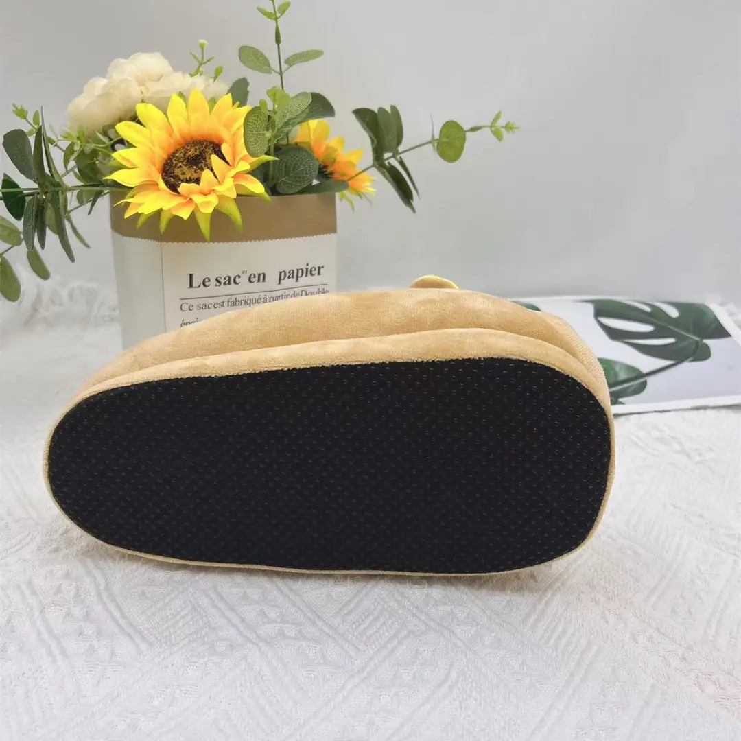 Autumn and winter cross-border cartoon plush slippers indoor couples cotton slippers home warm autumn and winter cotton shoes wholesale — feature 3