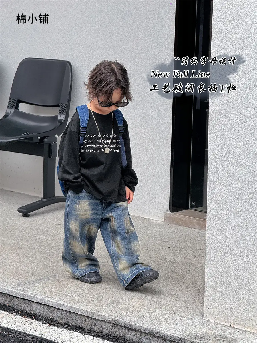 Korean Style Loose Cotton T-Shirt for Boys 2025 - Image 3