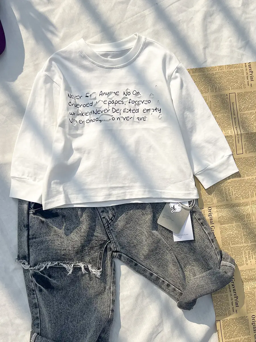 Korean Style Loose Cotton T-Shirt for Boys 2025 — feature 22