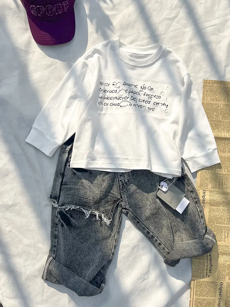 Korean Style Loose Cotton T-Shirt for Boys 2025 — feature 24