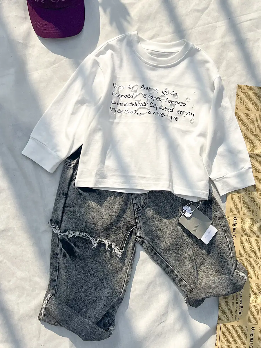 Korean Style Loose Cotton T-Shirt for Boys 2025 — feature 26