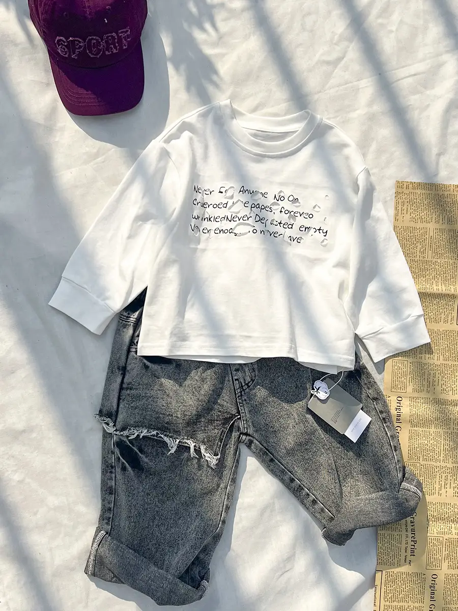 Korean Style Loose Cotton T-Shirt for Boys 2025 — feature 27