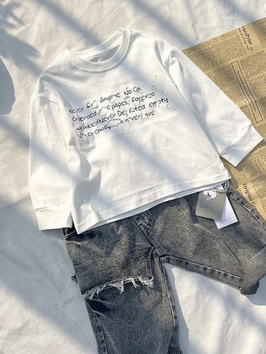 Korean Style Loose Cotton T-Shirt for Boys 2025 — feature 29