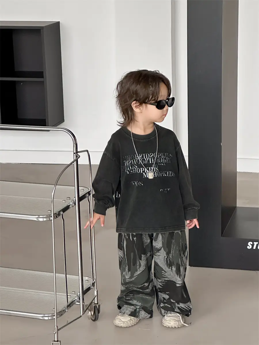 Boys Korean Style Loose Autum T-Shirt 2025 — feature 24