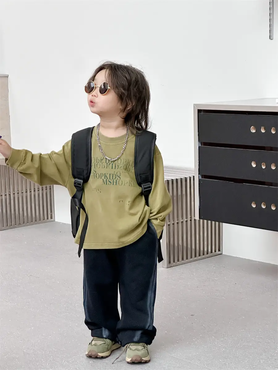 Boys Korean Style Loose Autum T-Shirt 2025 — feature 26