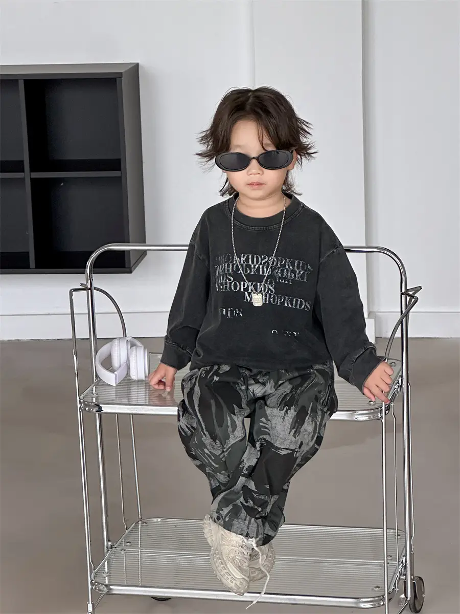 Boys Korean Style Loose Autum T-Shirt 2025 — feature 5