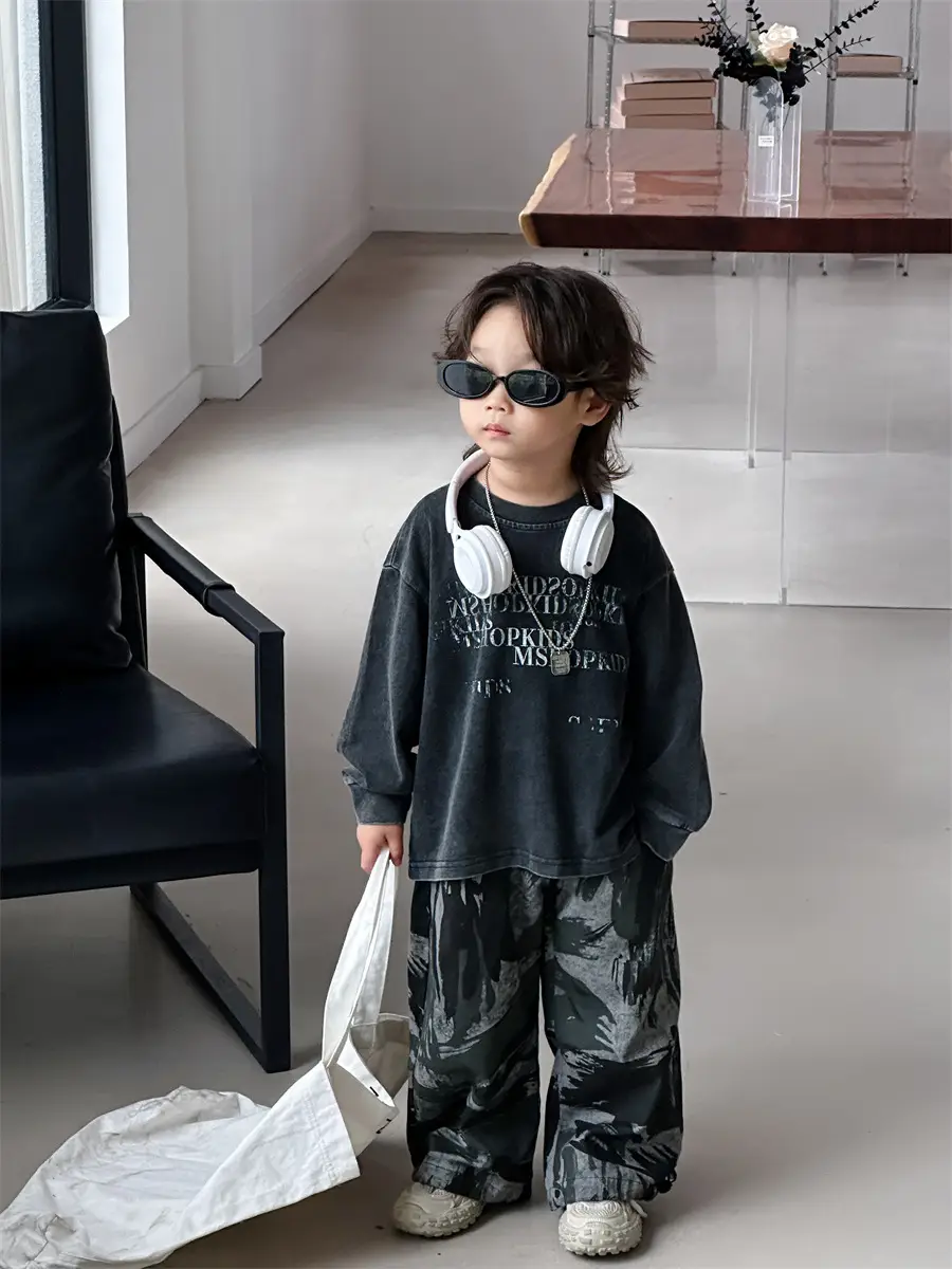 Boys Korean Style Loose Autum T-Shirt 2025 — feature 9