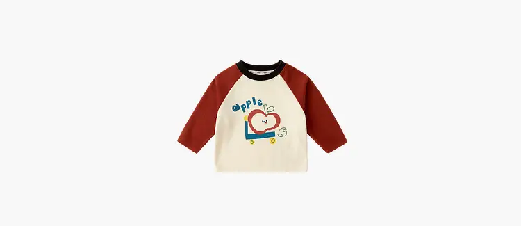 Dudu's Baby Long Sleeve T-Shirt Cream Red Spring Kids — feature 14