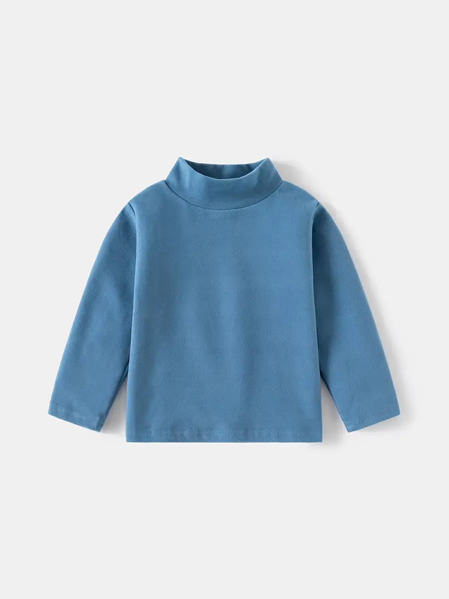 Blue German Velvet T-Shirt for Boys Autumn Winter - Image 5