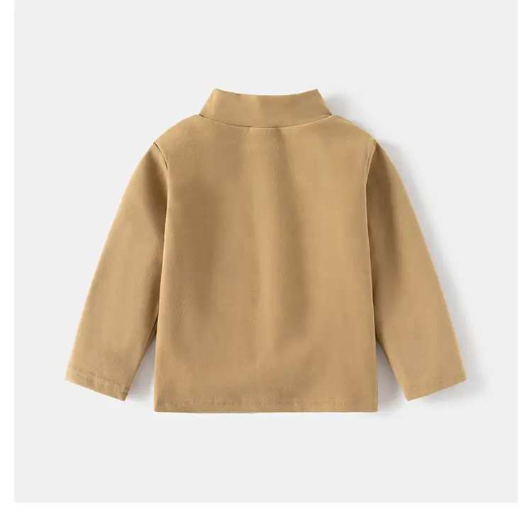Blue German Velvet T-Shirt for Boys Autumn Winter — feature 12