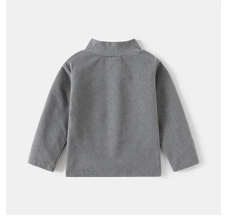 Blue German Velvet T-Shirt for Boys Autumn Winter — feature 14
