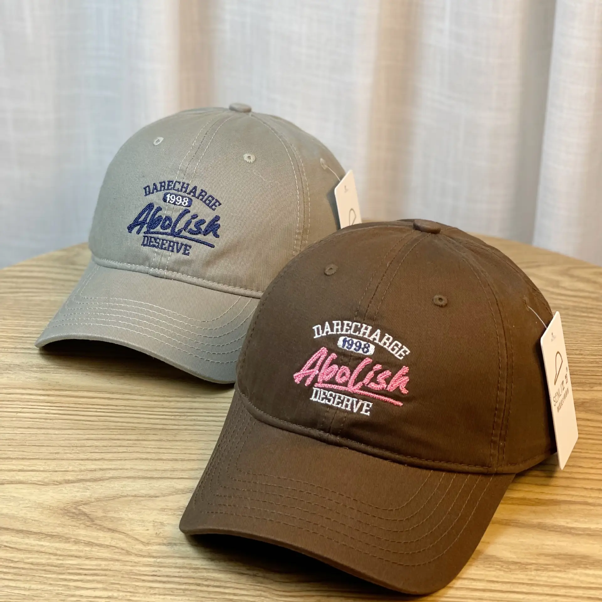 Korean Style Embroidered Baseball Cap for Kids Spring Autumn