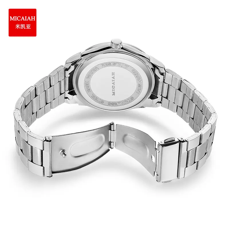 Men's Stainless Steel Waterproof Watch with Cross-Border Calendar - Image 8
