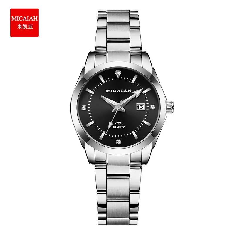 Men's Stainless Steel Waterproof Watch with Cross-Border Calendar - Image 3