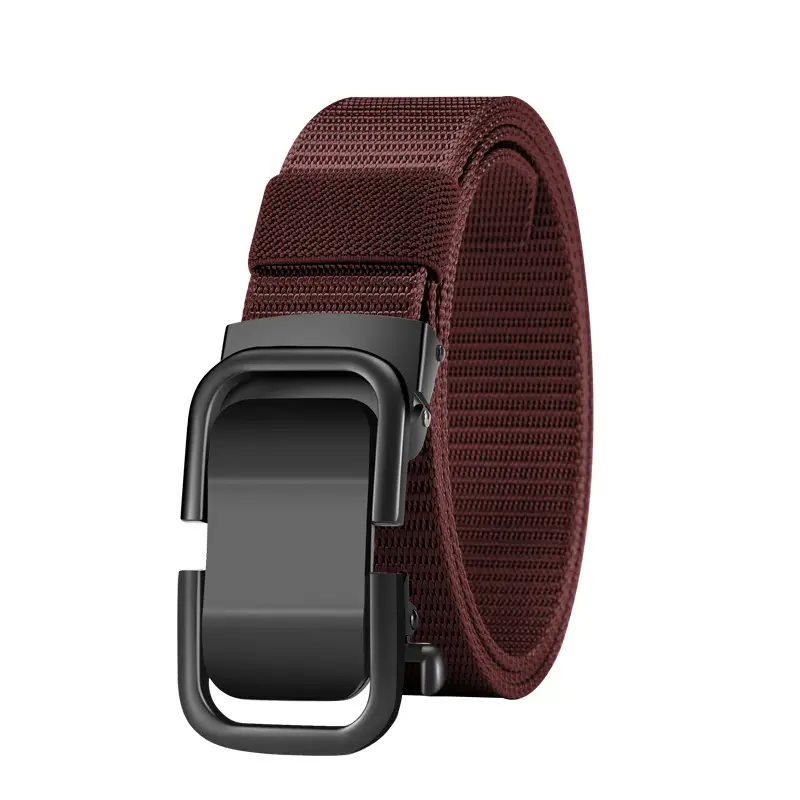 Men's Beige Woven Belt with Silver Buckle - Image 12