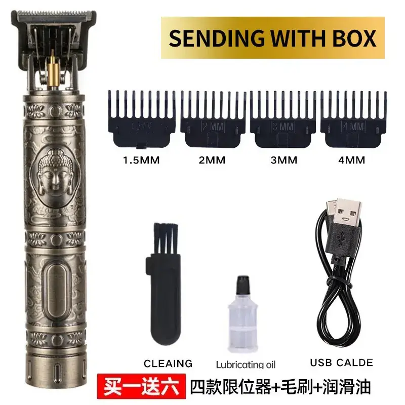 Rechargeable Hair Clipper with Dragon Design - Image 6