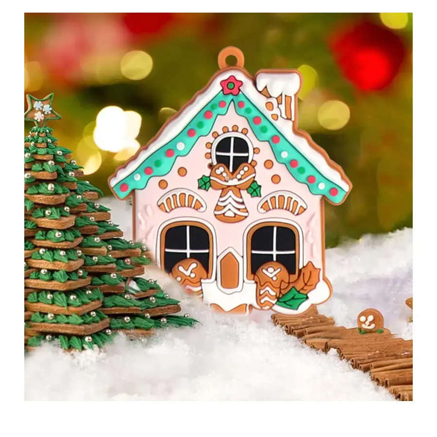 Christmas Gingerbread Man Ornaments Bar Code Sticking — feature 11