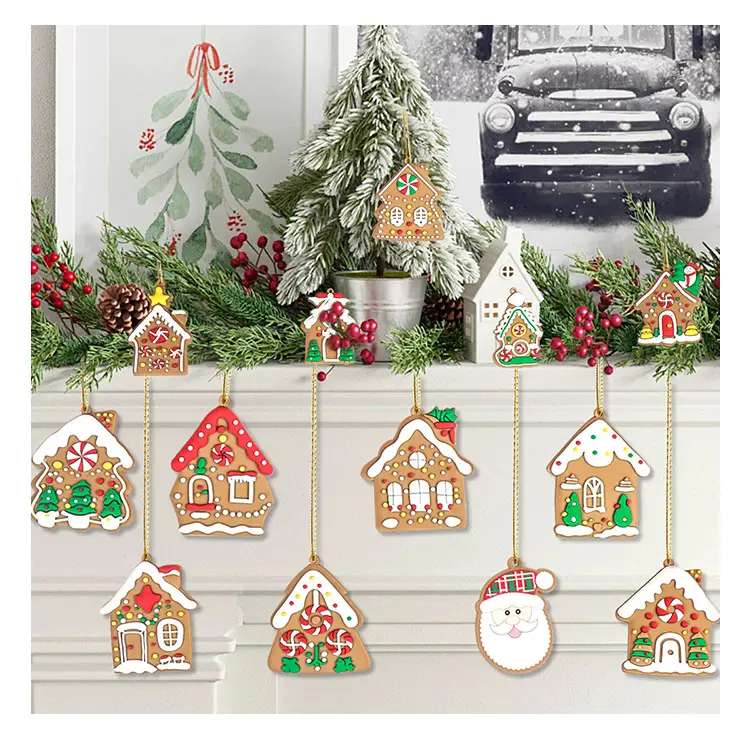 Christmas Gingerbread Man Ornaments Bar Code Sticking — feature 16