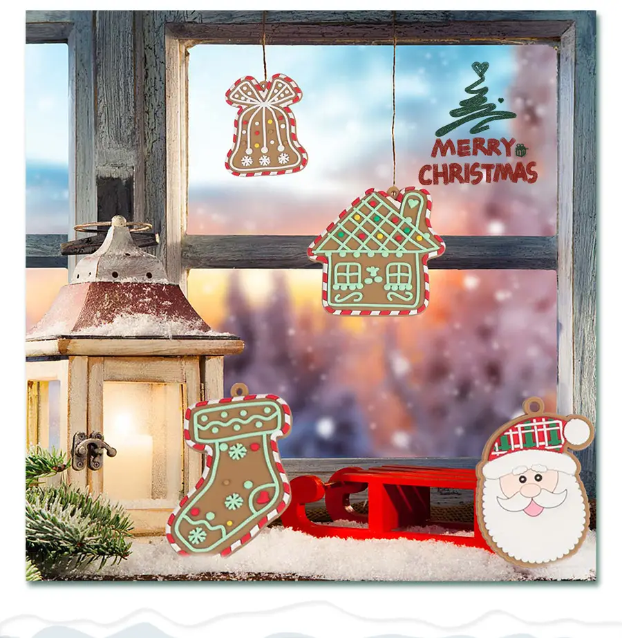 Christmas Gingerbread Man Ornaments Bar Code Sticking — feature 20