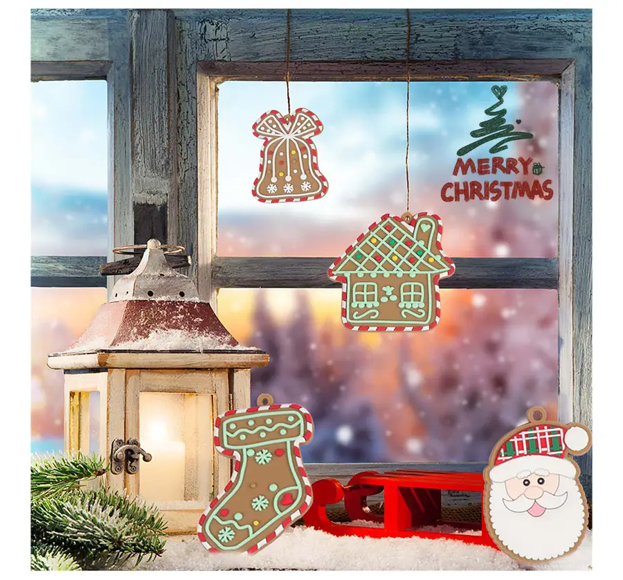 Christmas Gingerbread Man Ornaments Bar Code Sticking — feature 24