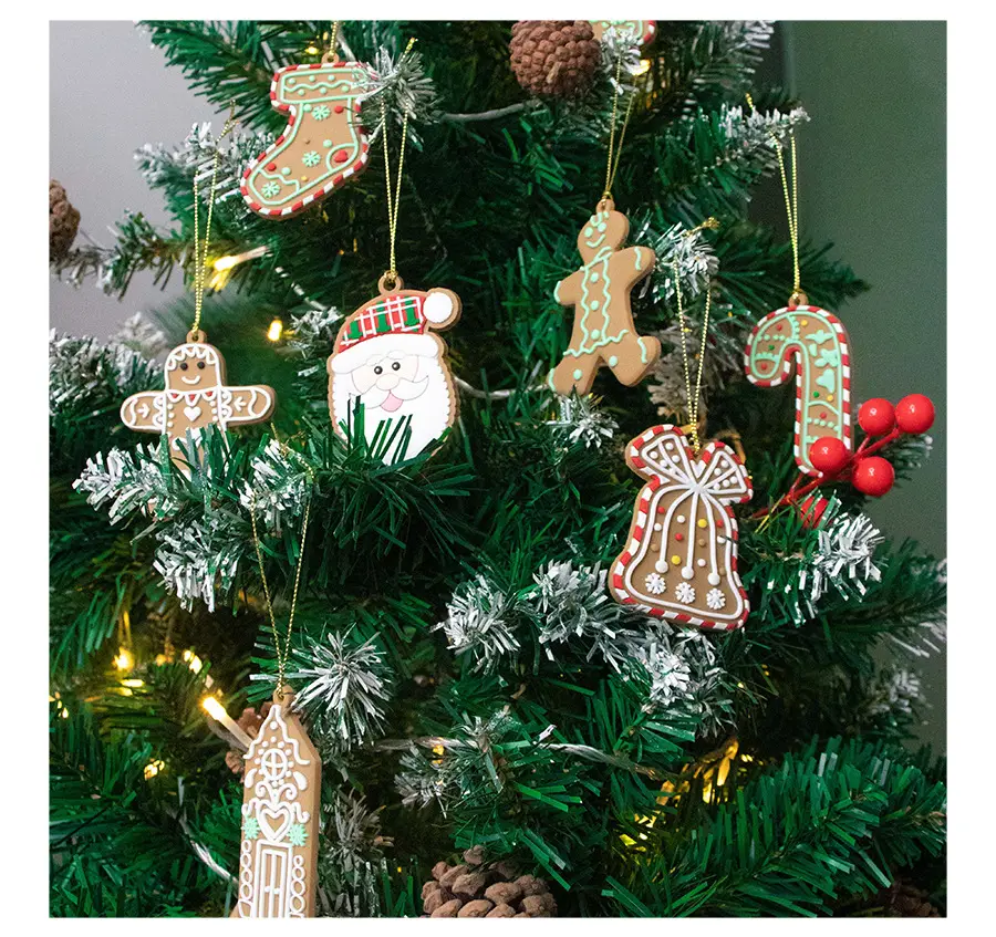 Christmas Gingerbread Man Ornaments Bar Code Sticking — feature 25
