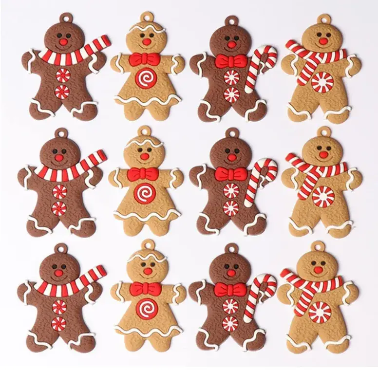 Christmas Gingerbread Man Ornaments Bar Code Sticking - Image 11
